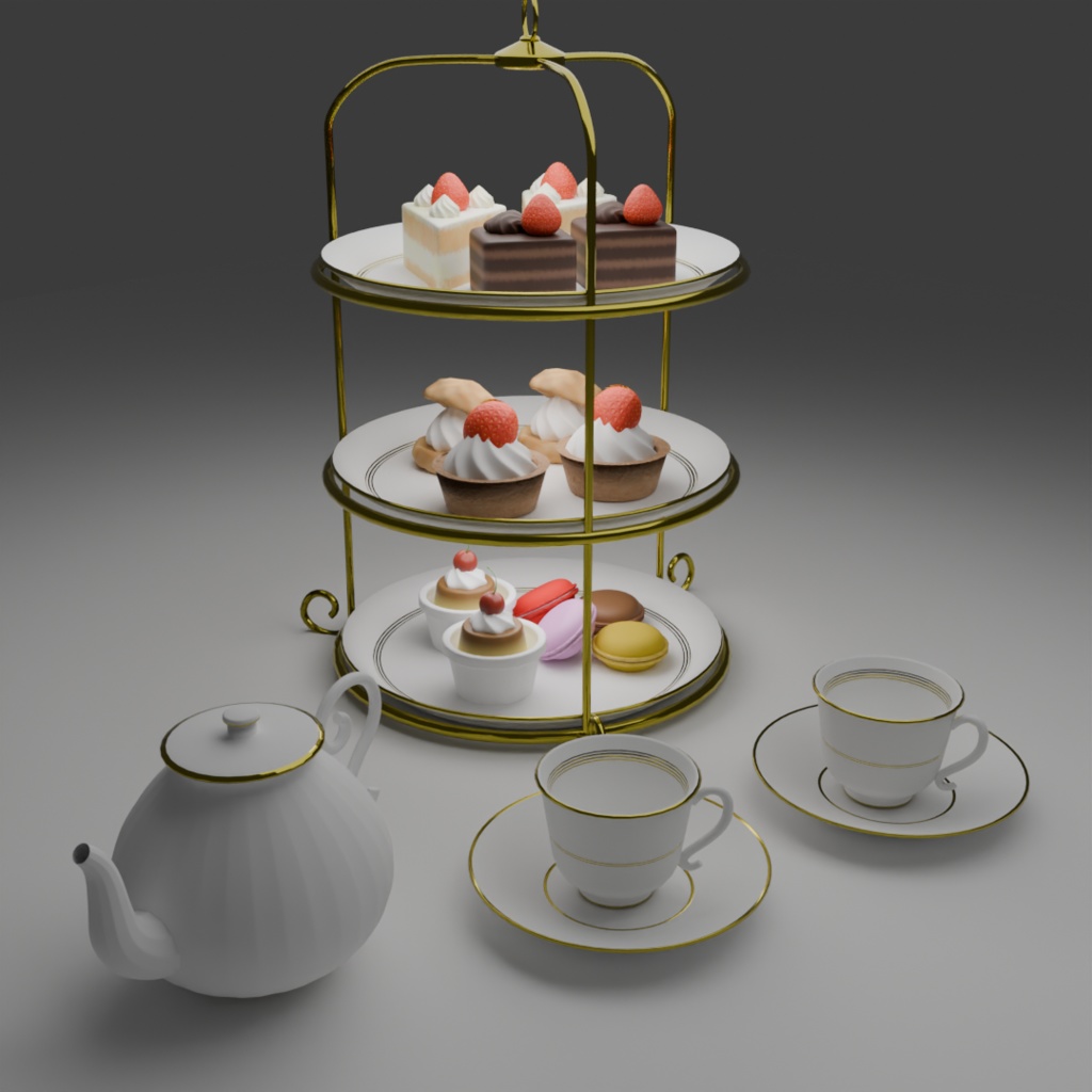 ＜3D＞アフタヌーンティーセット