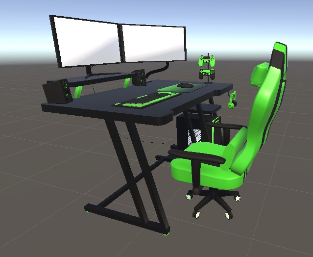 <3D>光るゲーミングデスクチェアセット 7color展開