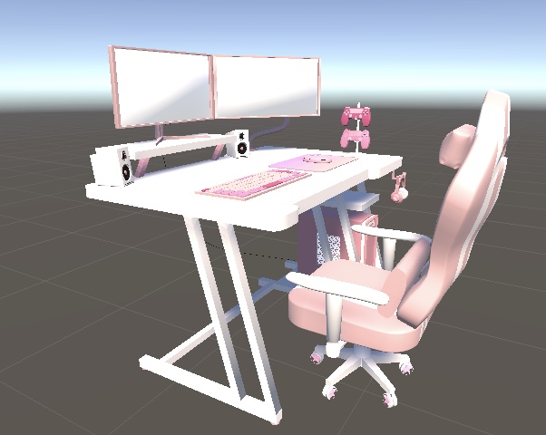 <3D>光るゲーミングデスクチェアセット 7color展開