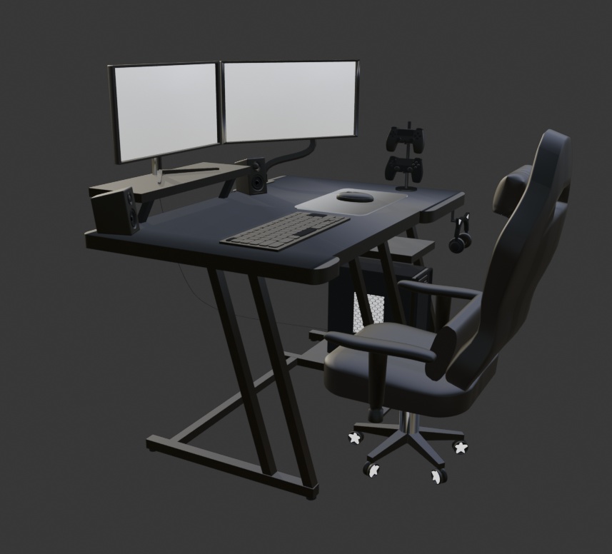 <3D>光るゲーミングデスクチェアセット 7color展開