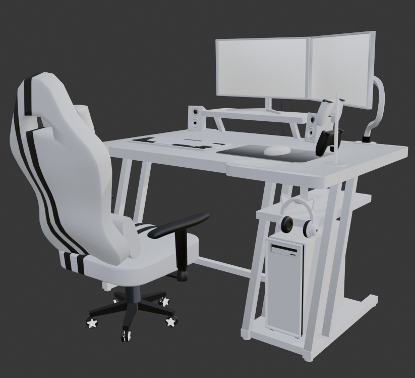 <3D>光るゲーミングデスクチェアセット 7color展開