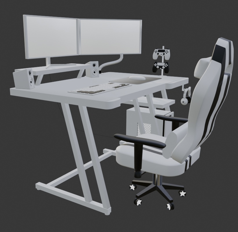 <3D>光るゲーミングデスクチェアセット 7color展開