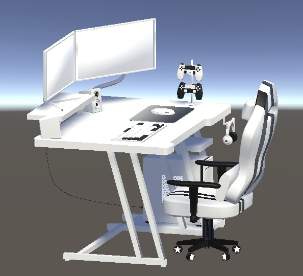 <3D>光るゲーミングデスクチェアセット 7color展開