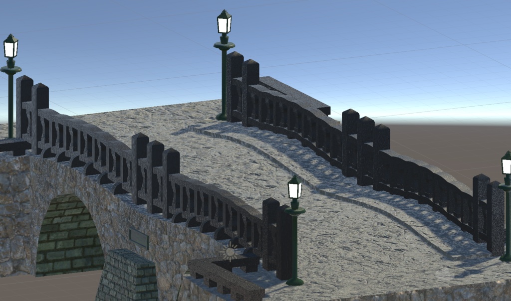 【3D背景モデル】浮世絵の世界を再現!明治期の橋