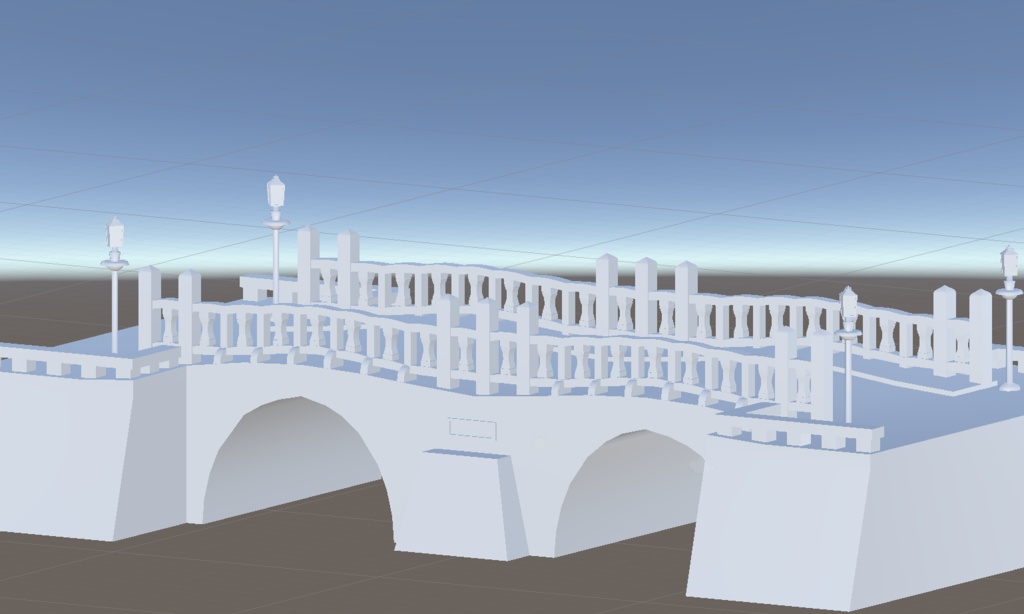 【3D背景モデル】浮世絵の世界を再現!明治期の橋