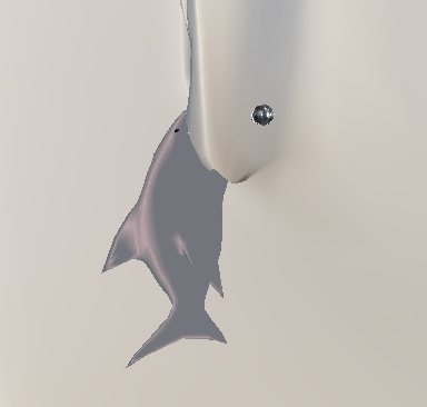 <3D>サメピアス4色セット◎シェイプキー付き