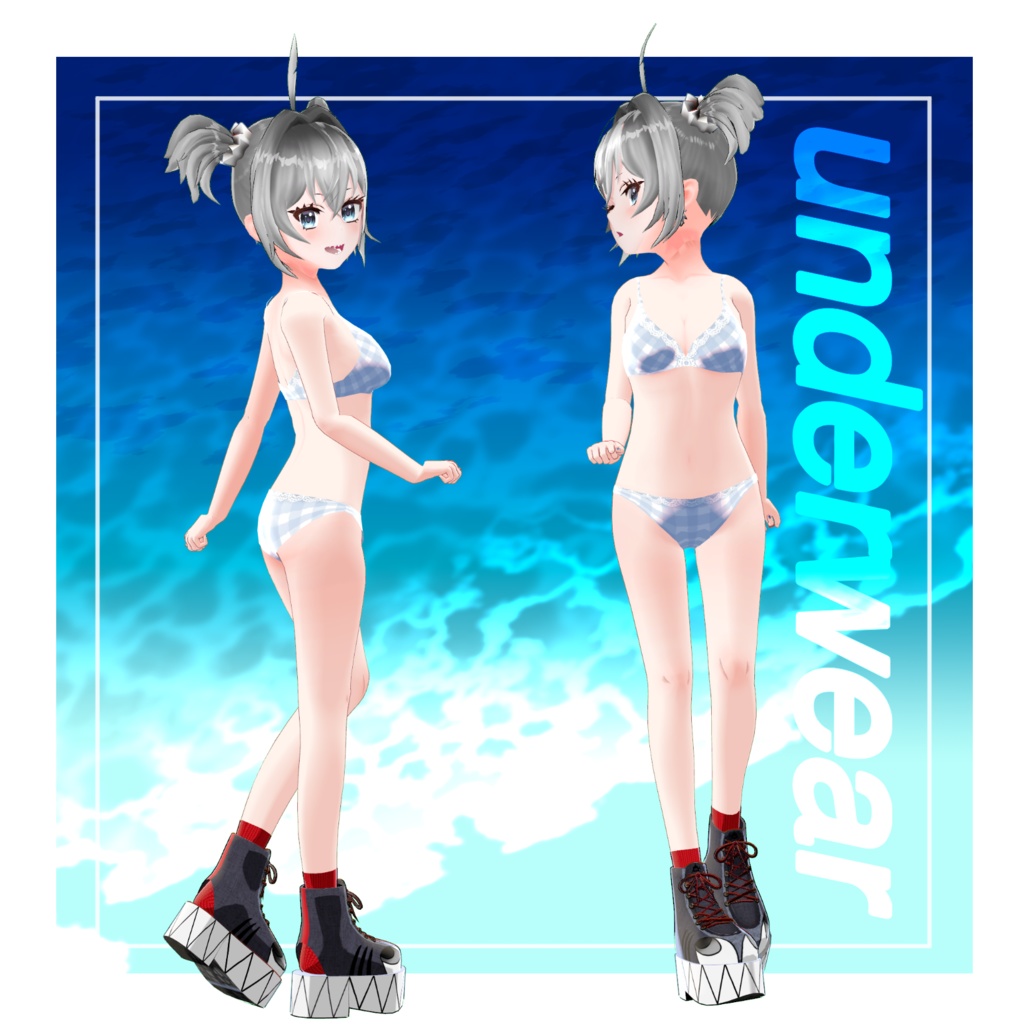 オリジナル3Dモデル『Sia』シア VRChat&VRMモデル