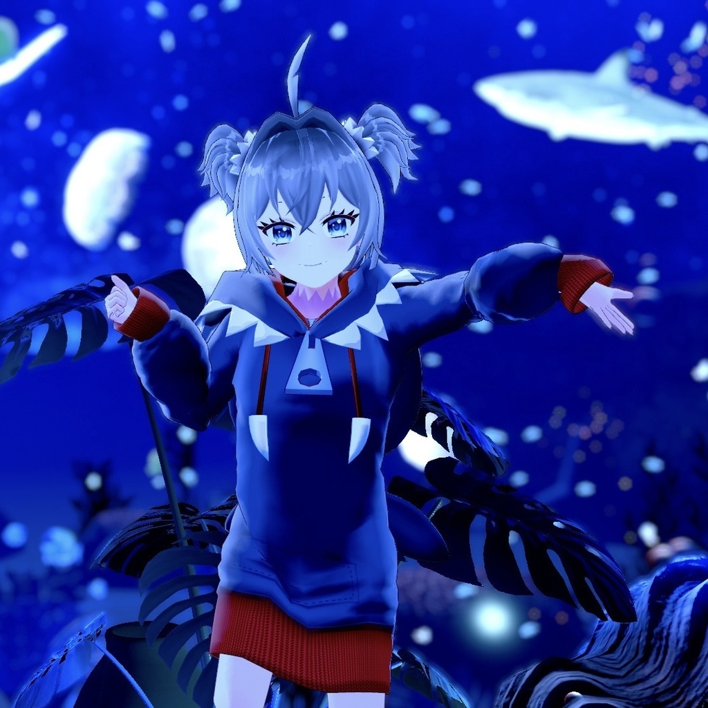 オリジナル3Dモデル『Sia』シア VRChat&VRMモデル