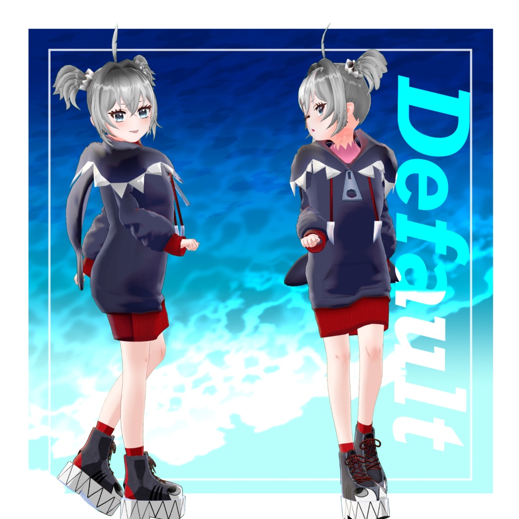 オリジナル3Dモデル『Sia』シア VRChat&VRMモデル