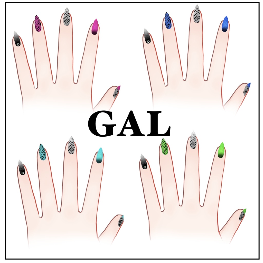 《無料》Siaネイル 4types 15color MA導入済ネイルチップ =Sianail=