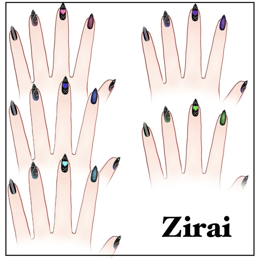 《無料》Siaネイル 4types 15color MA導入済ネイルチップ =Sianail=