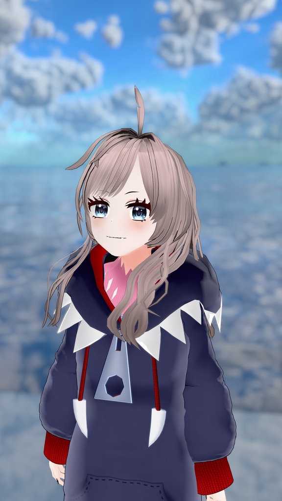 シアロングヘア<30色シェイプキー付>