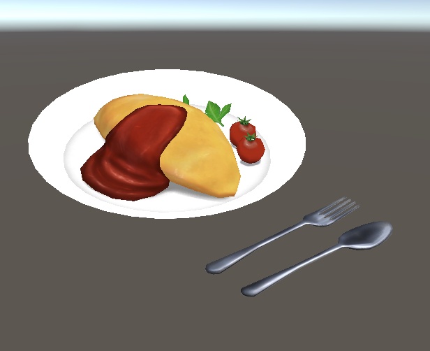 <3D>オムライス🍅