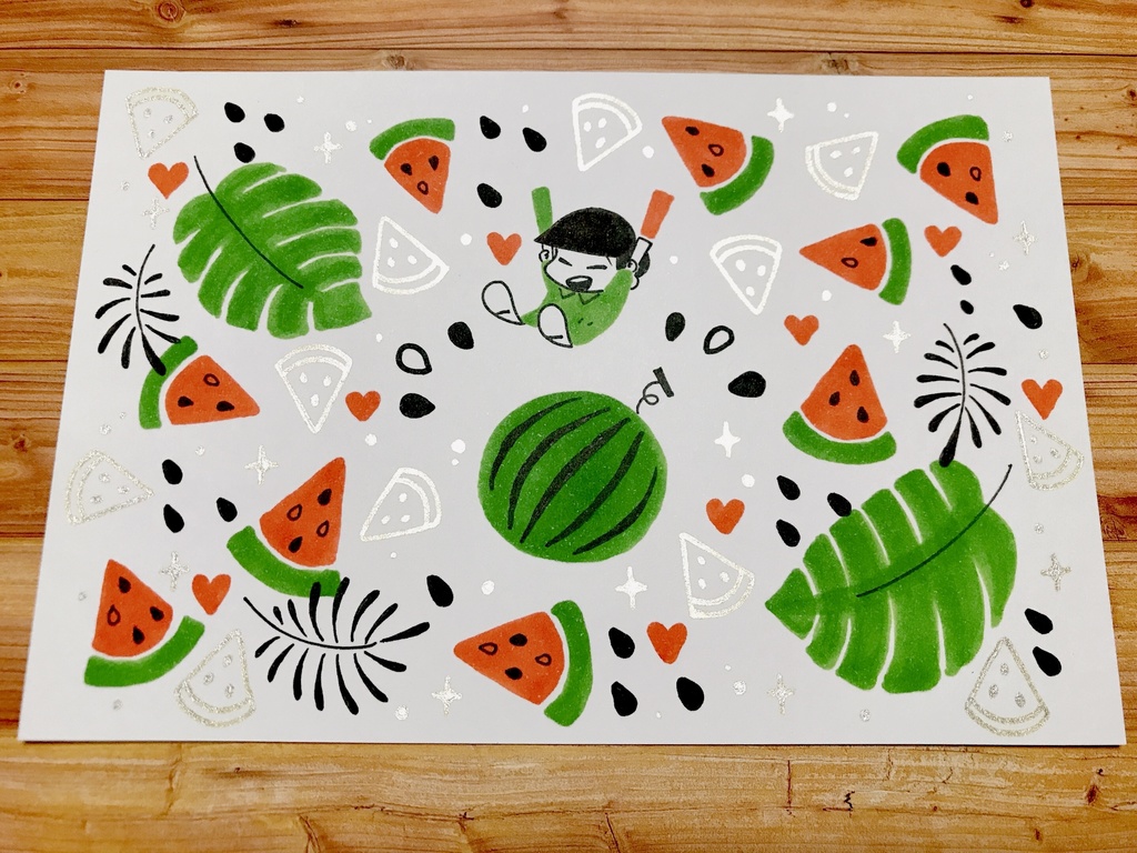 アナログ原画(おやつシリーズ)