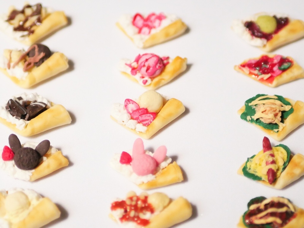 全15種類ミニチュアフードクレープ