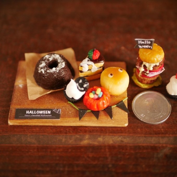 ミニチュアハロウィンスイーツセット