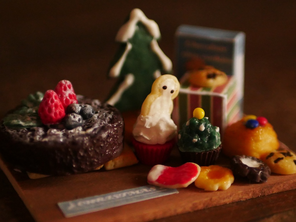 ミニチュアクリスマススイーツ