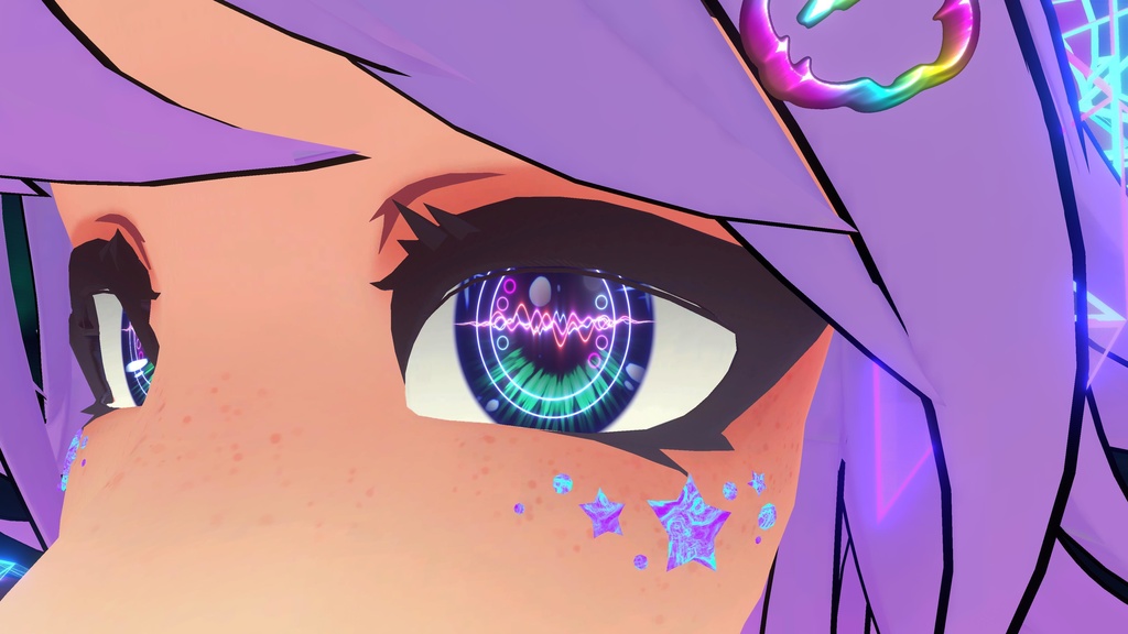 オーディオウェーブ アイ シェーダー Audiowave Eye Shader (VRChat)