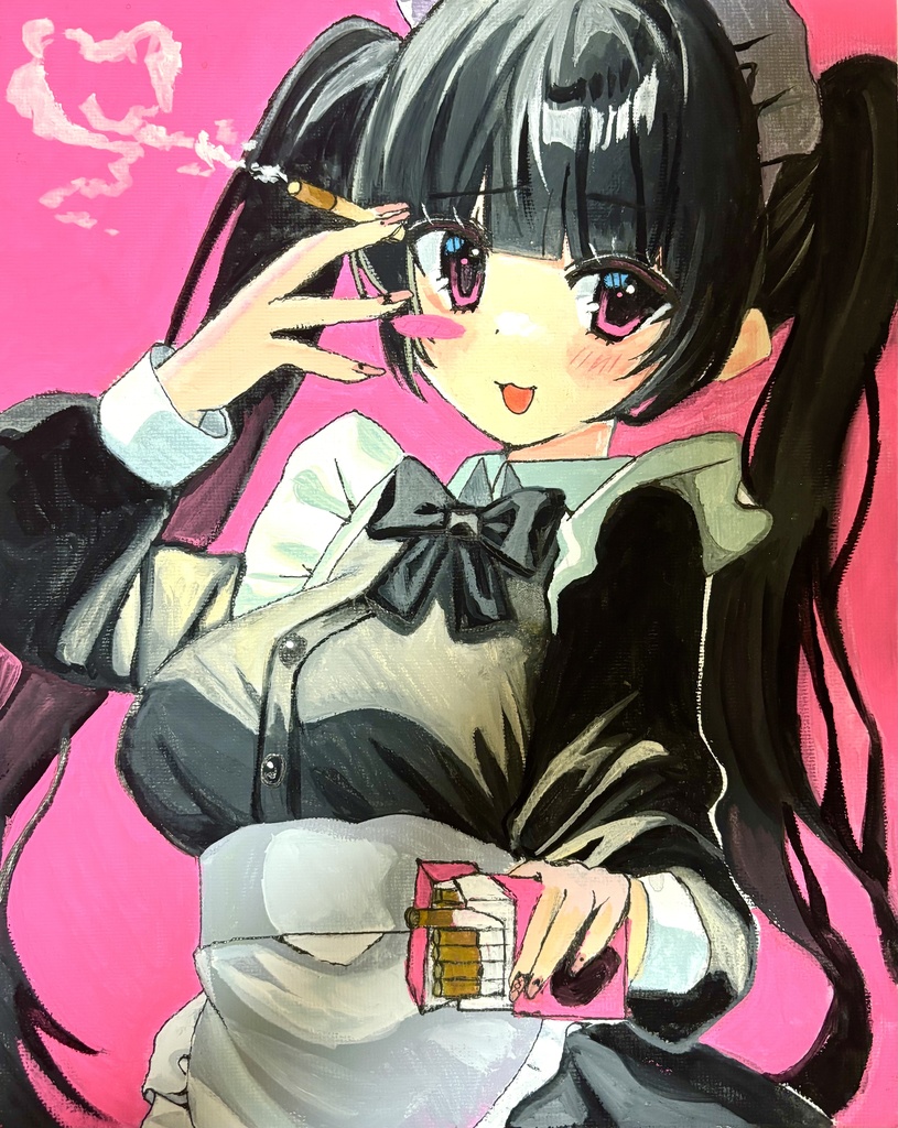 原画 タバコメイド