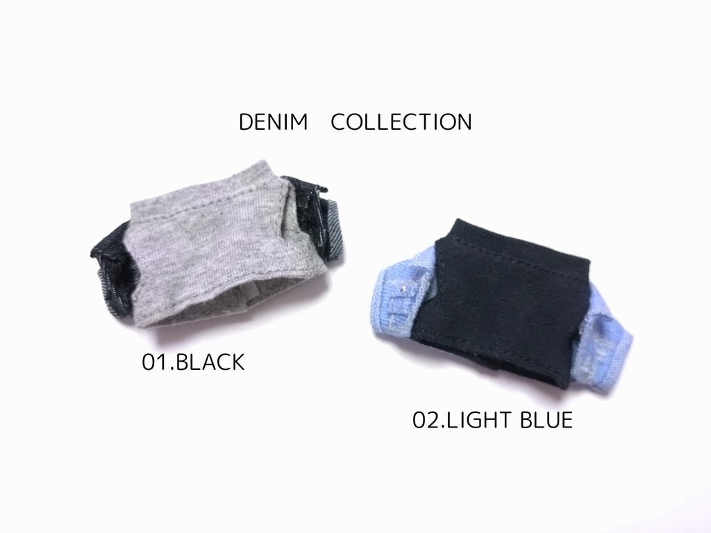 デニムアームベスト×ノースリーブ