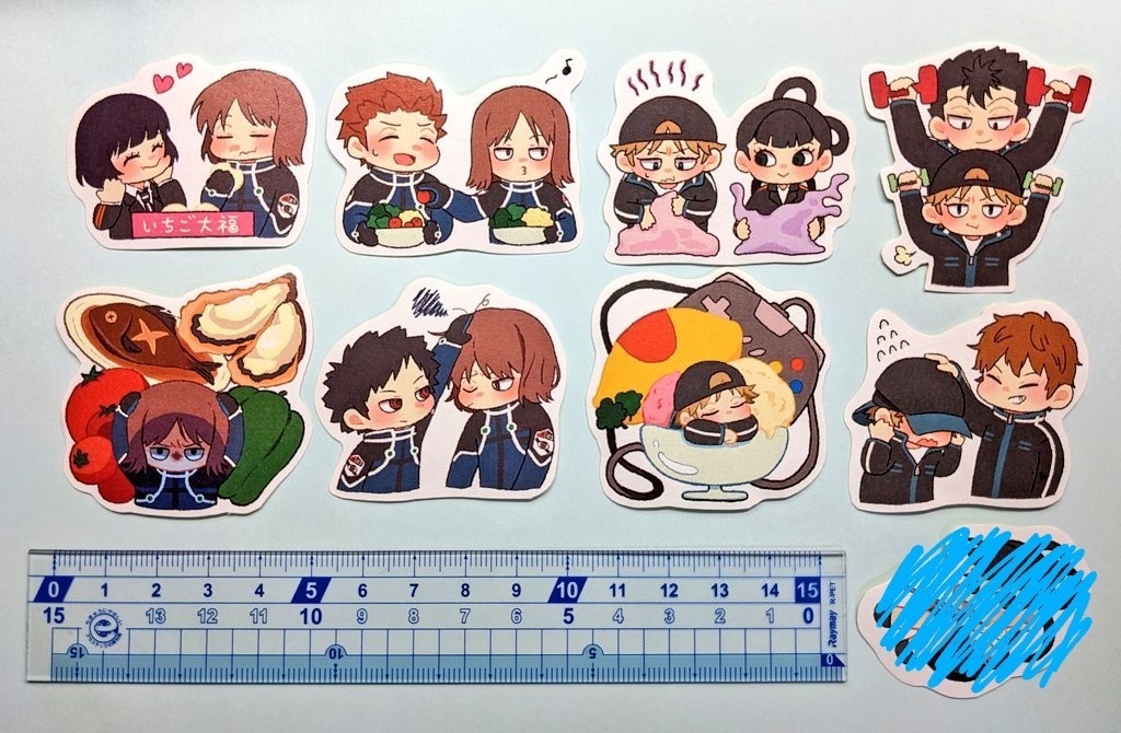 ダイカットシール(各セット4枚入り)