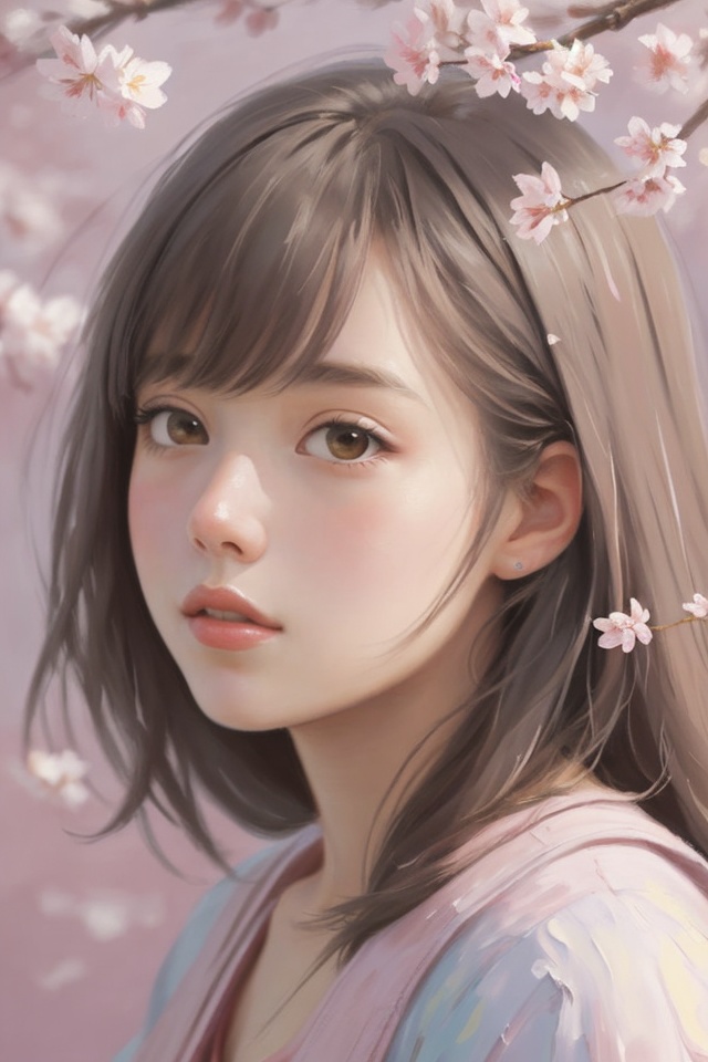 春の桜ポートレートアイコン集(mau AI Atelier)