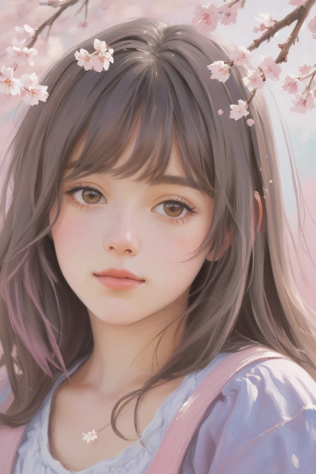 春の桜ポートレートアイコン集(mau AI Atelier)