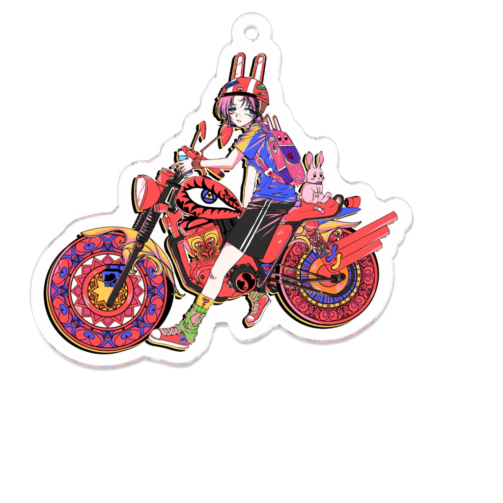 【アクキー】アメリカンバイクと少年とうさぎ