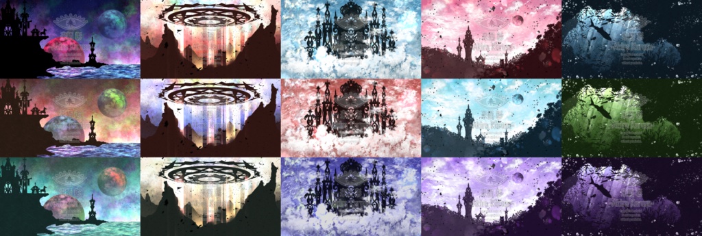 【背景素材集】幻想背景集 edition“A”【15枚セット】