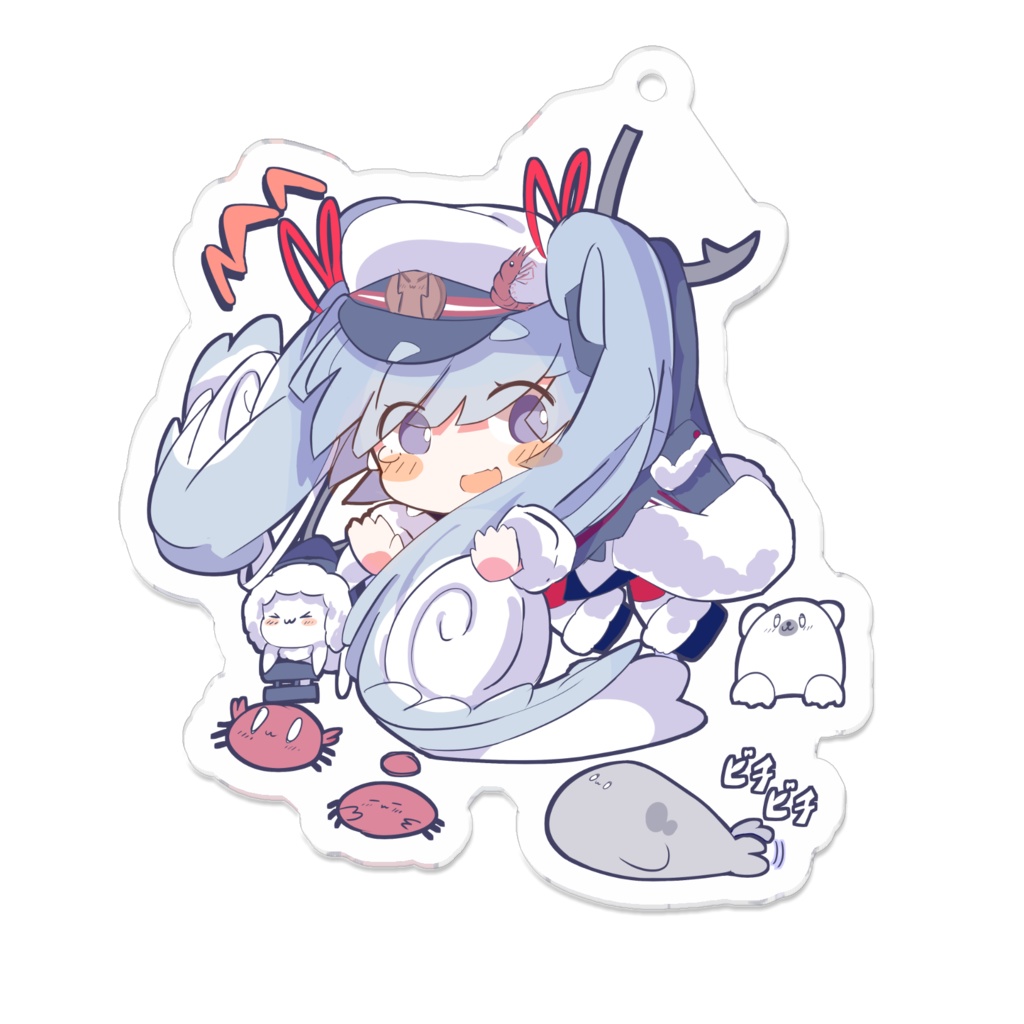 や〜!!蟹みくちゃんつままれアクリルキーホルダー!
