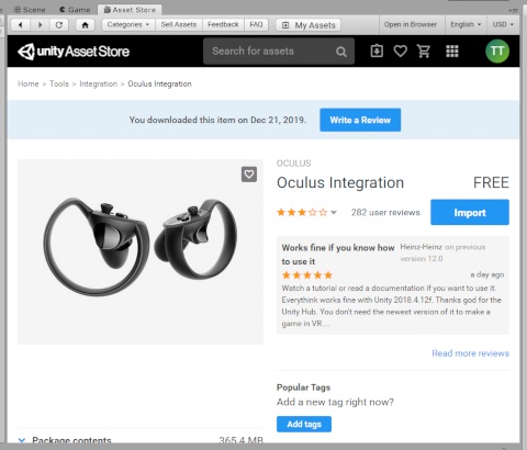 「Oculus Rift Touch UI Gaze Test」Sahara's WebLog
