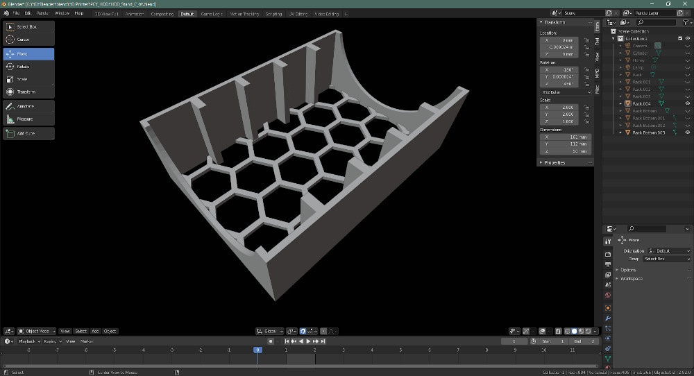 3Dプリンター用データ「HDDスタンド」
