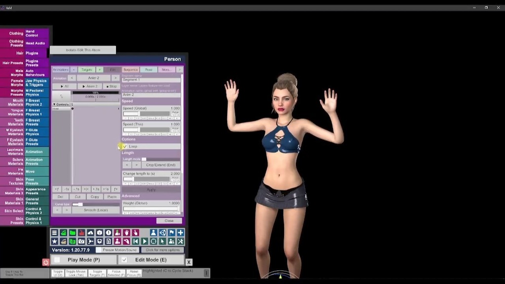 Virt-A-Mate用プラグインTimeline(v6.1.2)の基本操作動画集