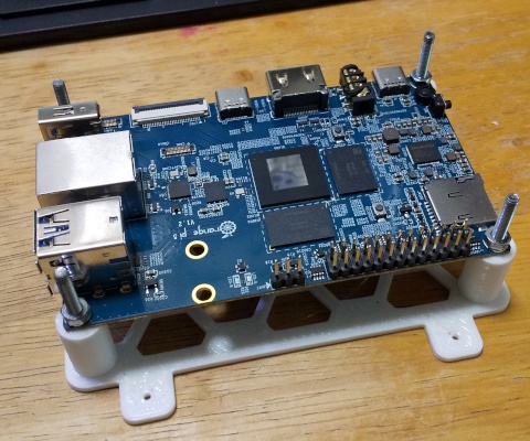 Orange Pi 5壁マウント用プレートのSTLデータ