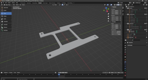 Orange Pi 5壁マウント用プレートのSTLデータ