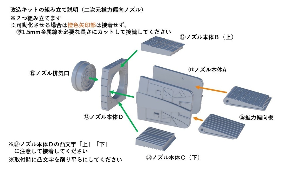 1/48 F-15 S/MTD 改造キット(ハセガワ 1/48 F-15J/DJ 用)