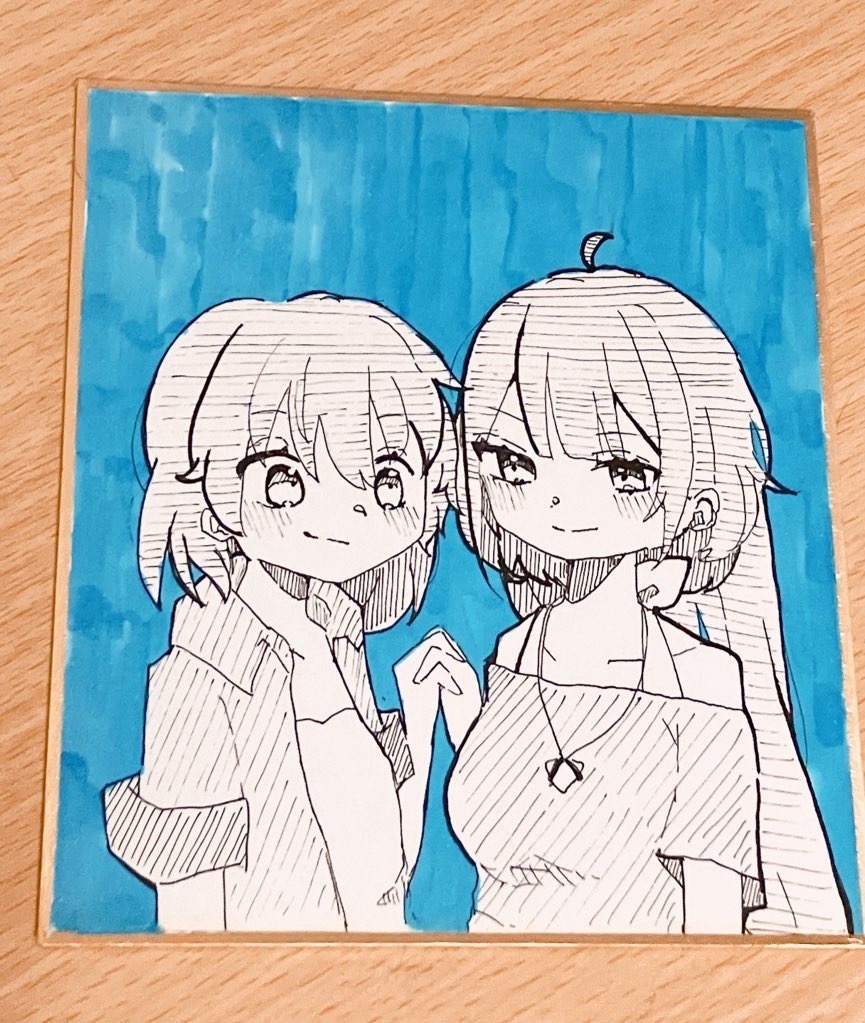 ちさみゆミニ色紙