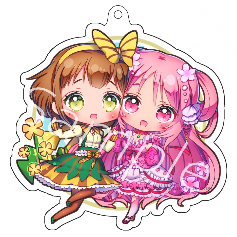 アクリルキーホルダー「サクラ&ツヅミ」