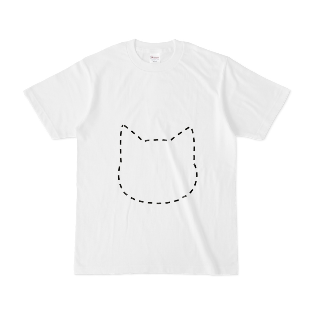 とうめいねこちゃん白Tシャツ