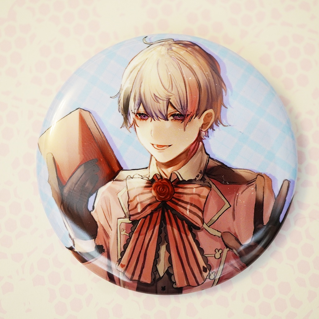 57mm缶バッジ Vtイラスト 兎目ロメオのおみせ Booth