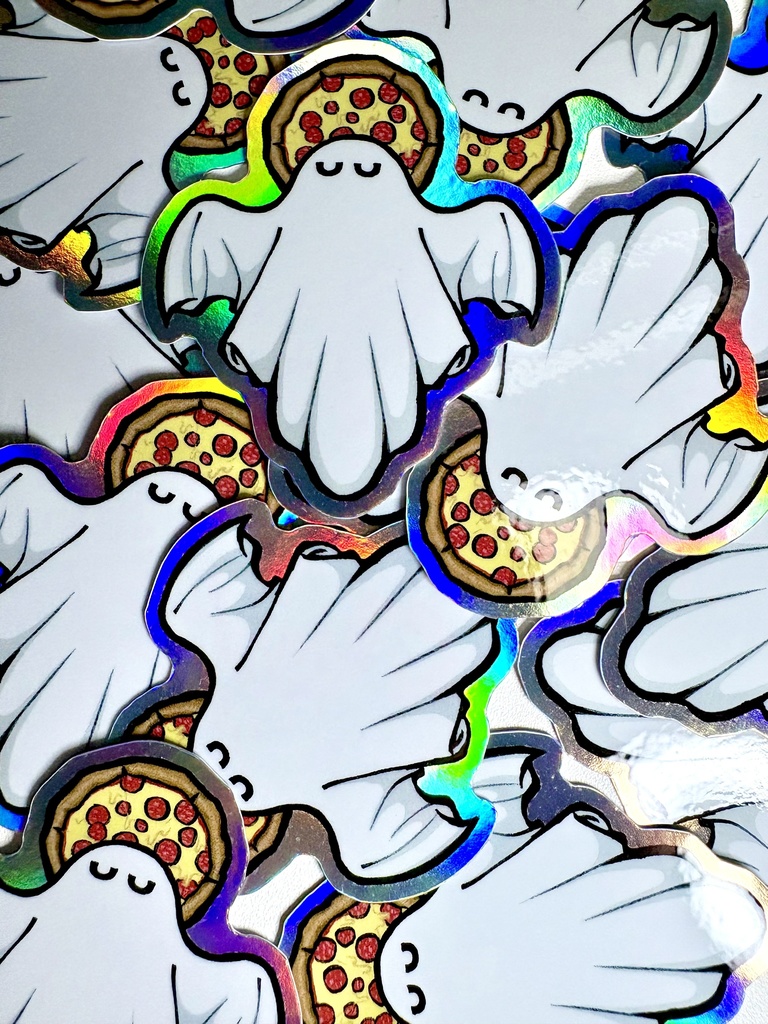 ピザを崇めよステッカー