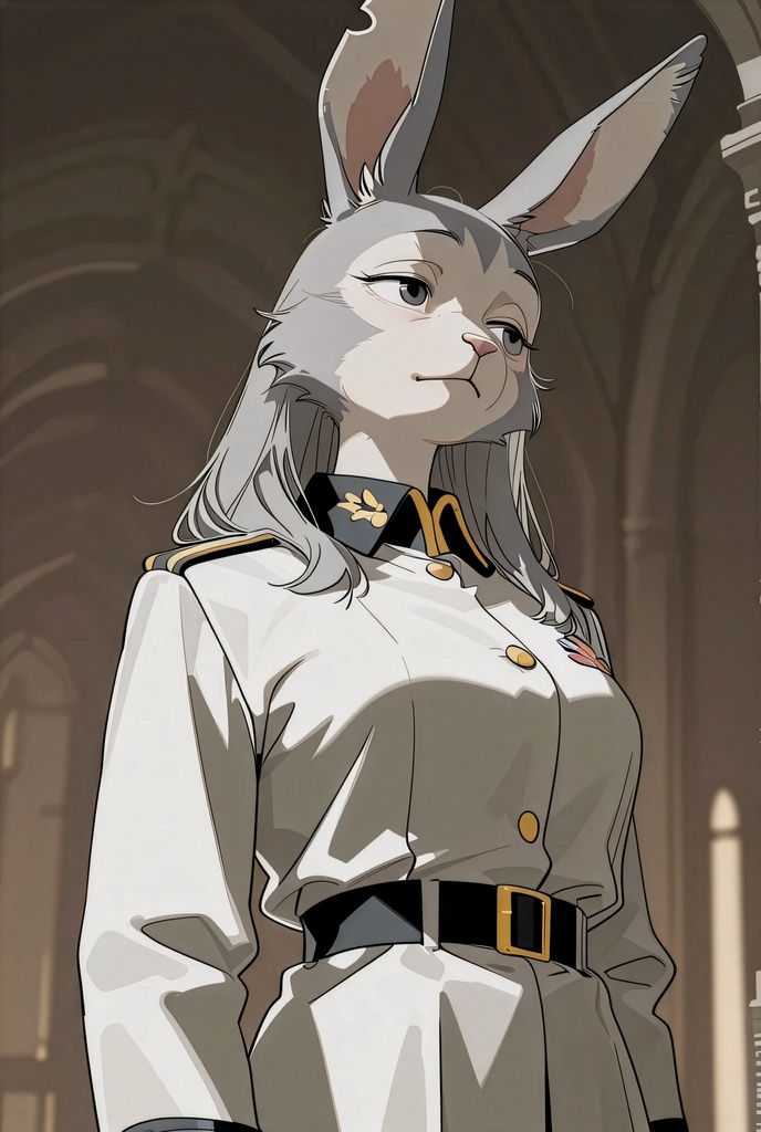 『#02 Rabbit Officer - ウサギ士官』素材4枚