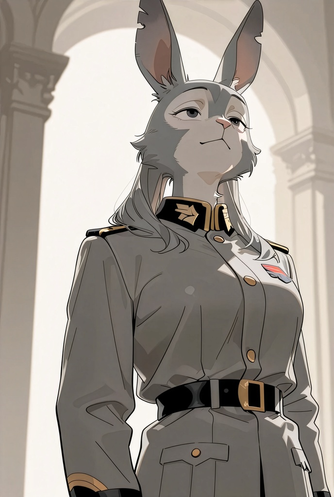 『#02 Rabbit Officer - ウサギ士官』素材4枚