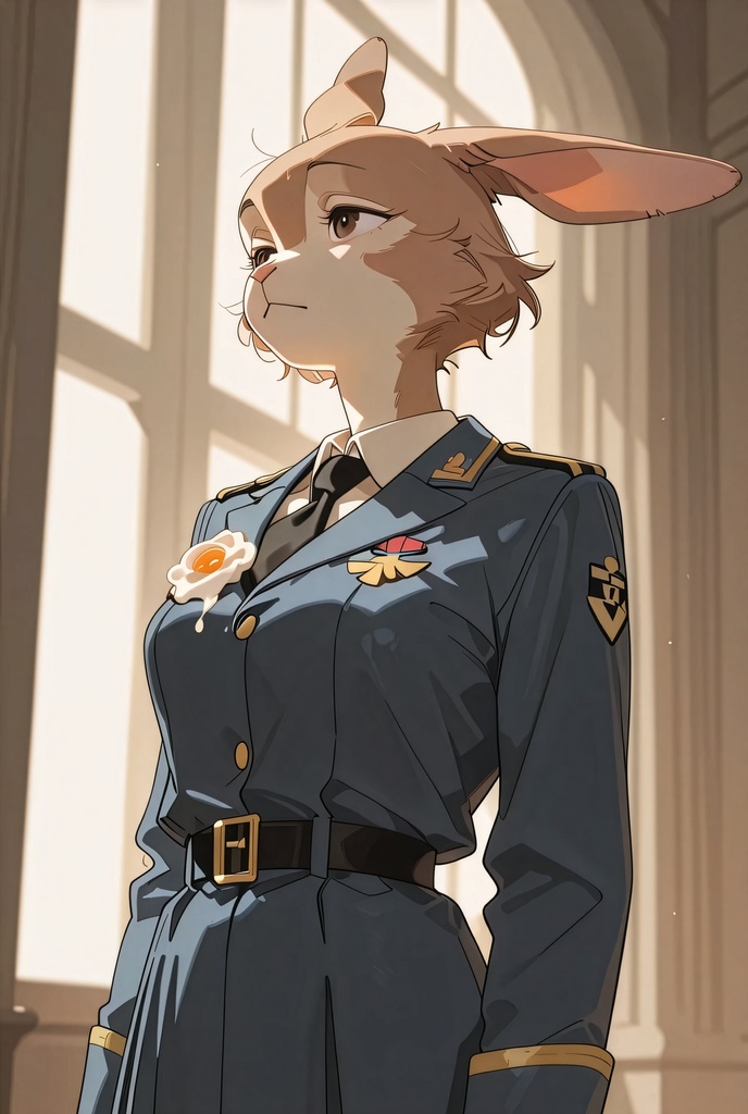 『#03 Rabbit Officer - ウサギ士官』素材4枚