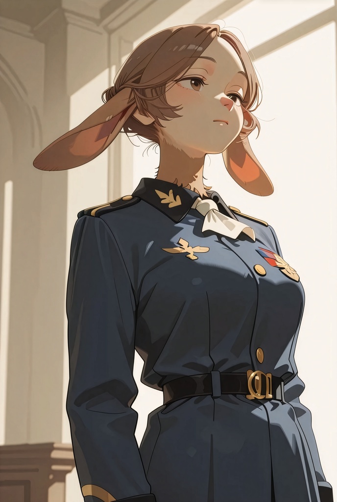 『#04 Rabbit Officer - ウサギ士官』素材4枚