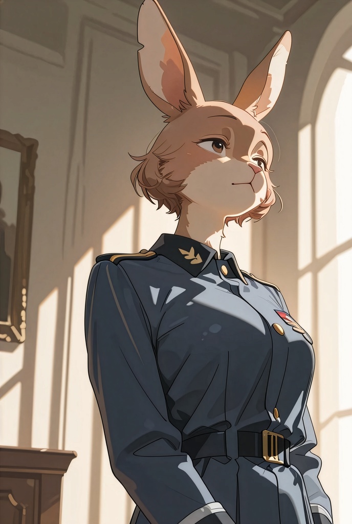 『#04 Rabbit Officer - ウサギ士官』素材4枚