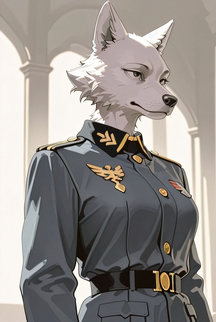 『#08 Wolf Officer - オオカミ士官』素材4枚