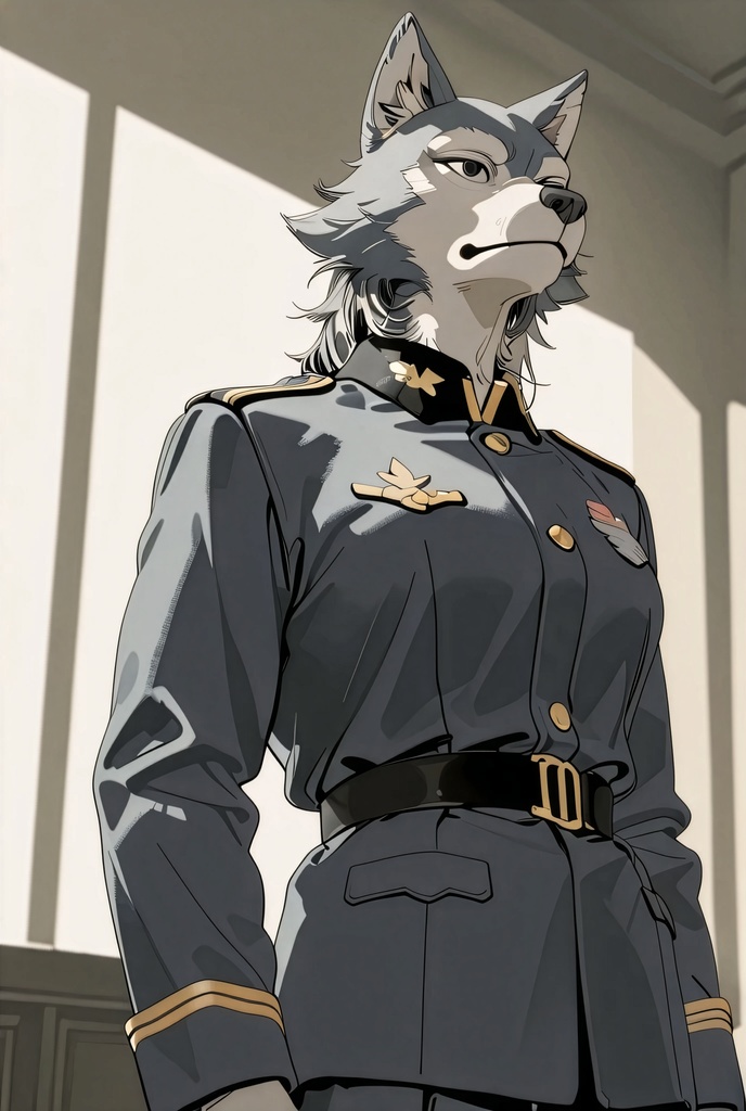 『#10 Wolf Officer - オオカミ士官』素材4枚