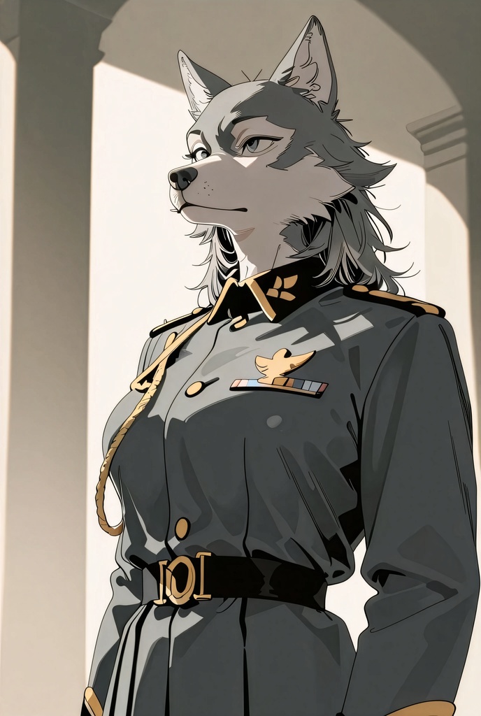 『#10 Wolf Officer - オオカミ士官』素材4枚