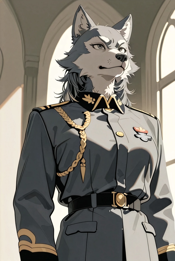 『#10 Wolf Officer - オオカミ士官』素材4枚